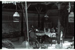 Family supper, the Prince’s Palace, Ubud, Bali 1992